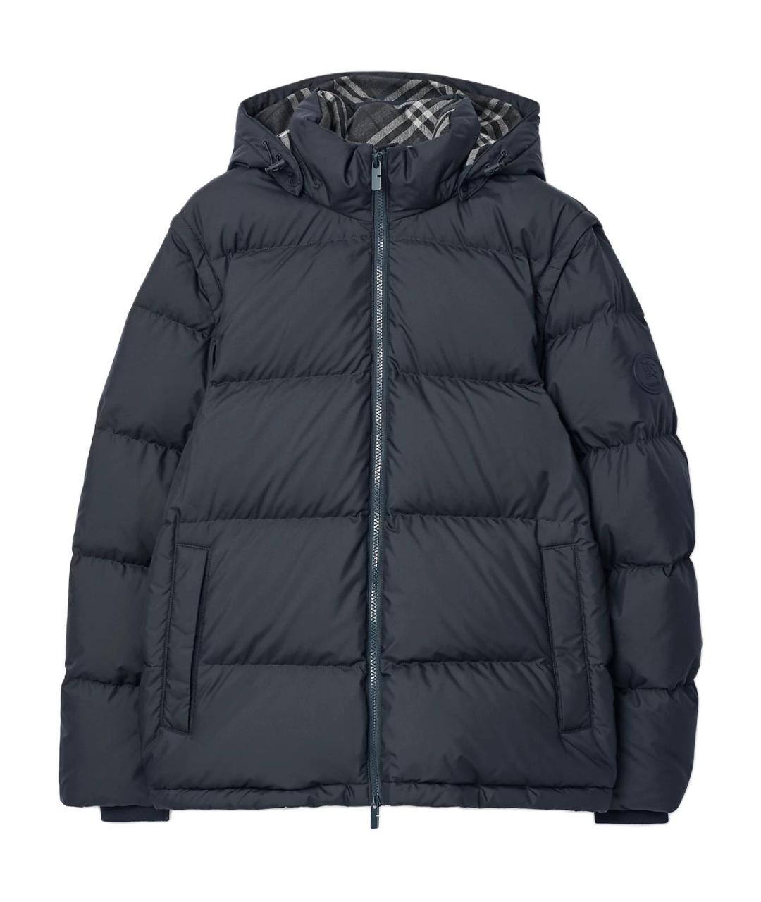BURBERRY Темно-синий пуховик, фото 1