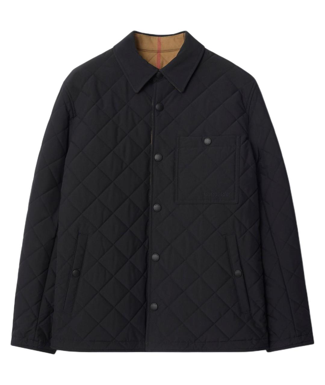 BURBERRY Черный пуховик, фото 1