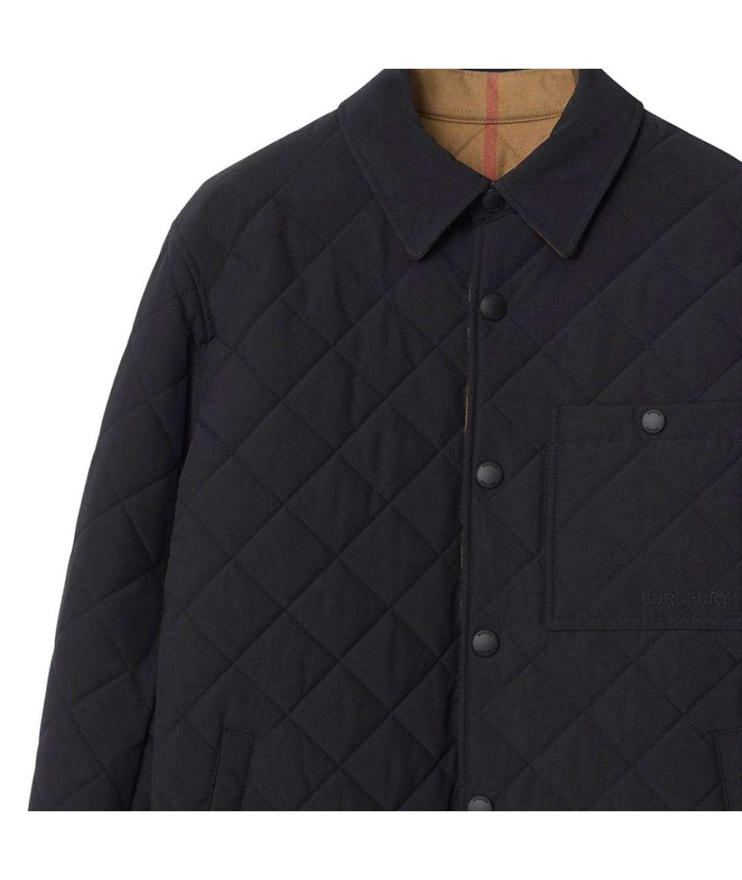 BURBERRY Черный пуховик, фото 2