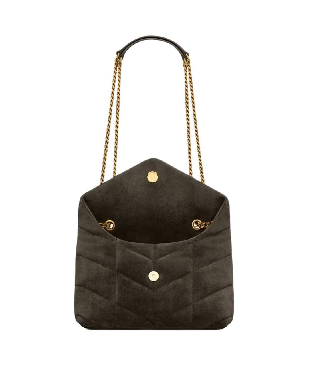 SAINT LAURENT Коричневая сумка через плечо, фото 2