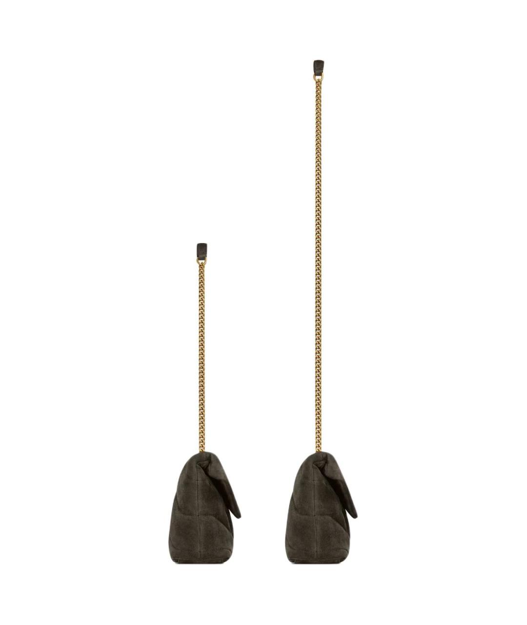 SAINT LAURENT Коричневая сумка через плечо, фото 4