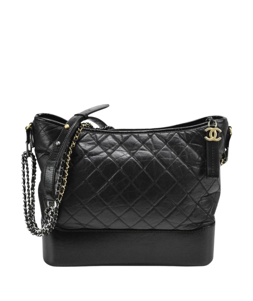 CHANEL Черная кожаная сумка через плечо, фото 1