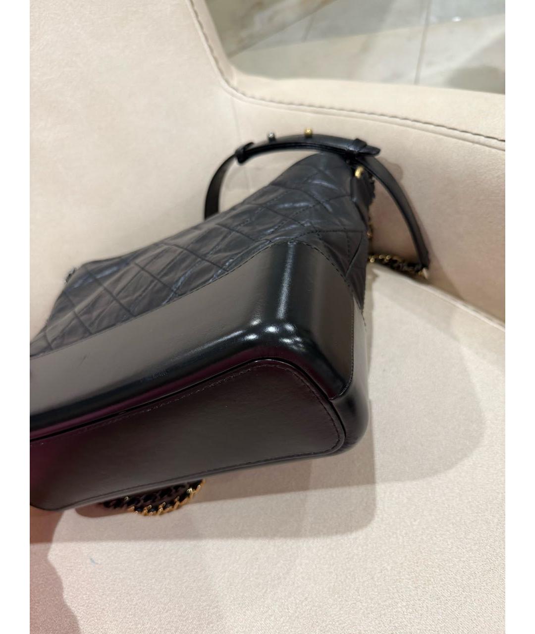 CHANEL Черная кожаная сумка через плечо, фото 7