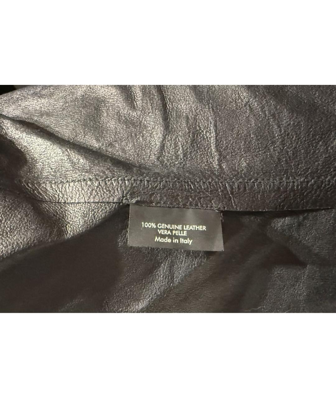 GUCCI Черная кожаная рубашка, фото 7