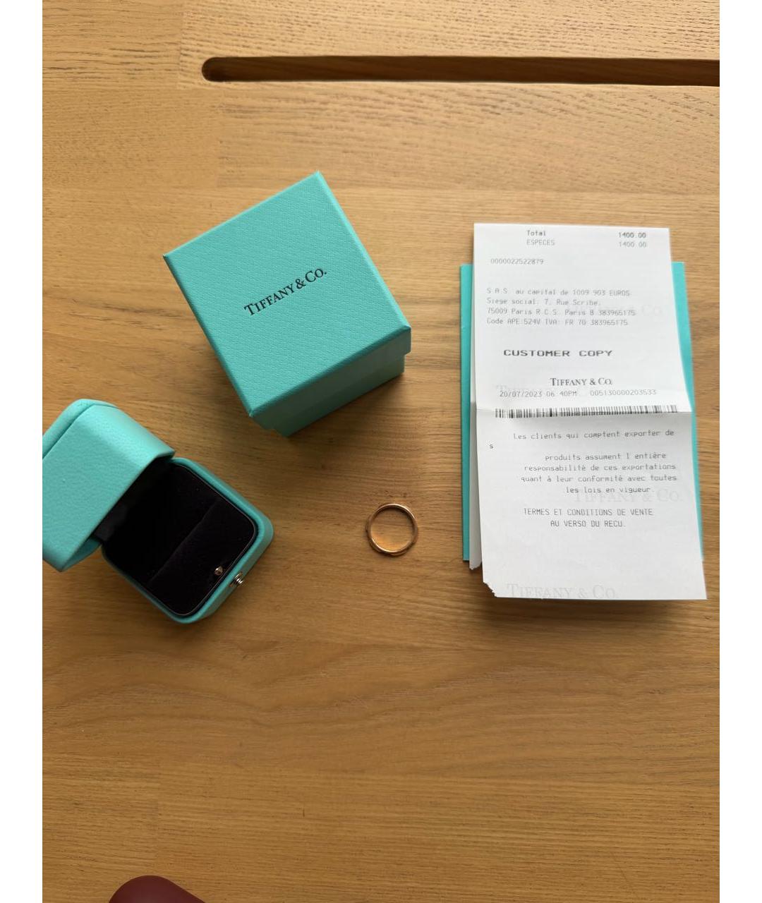 TIFFANY&CO Золотое кольцо из розового золота, фото 3