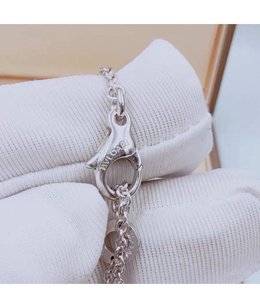 BVLGARI Белое колье из белого золота, фото 3