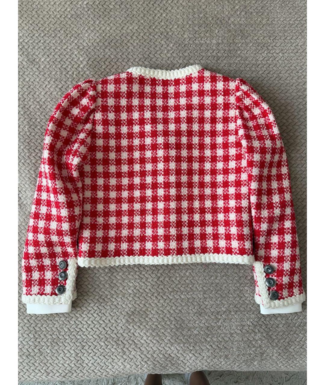 MIU MIU Красный шерстяной жакет/пиджак, фото 2