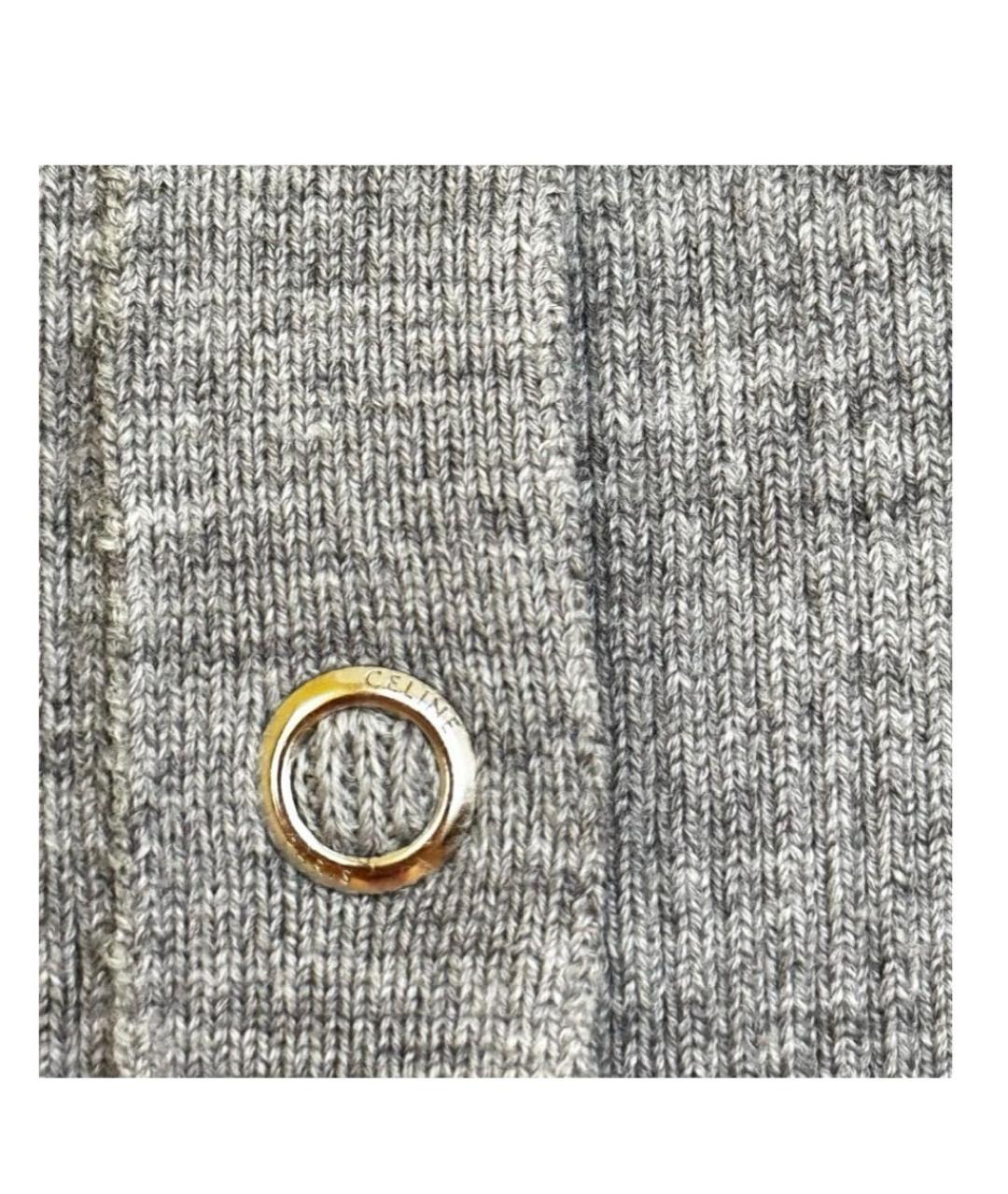 CELINE Серый шерстяной джемпер / свитер, фото 5