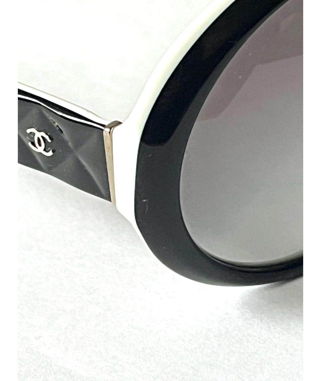 CHANEL Черные пластиковые солнцезащитные очки, фото 4