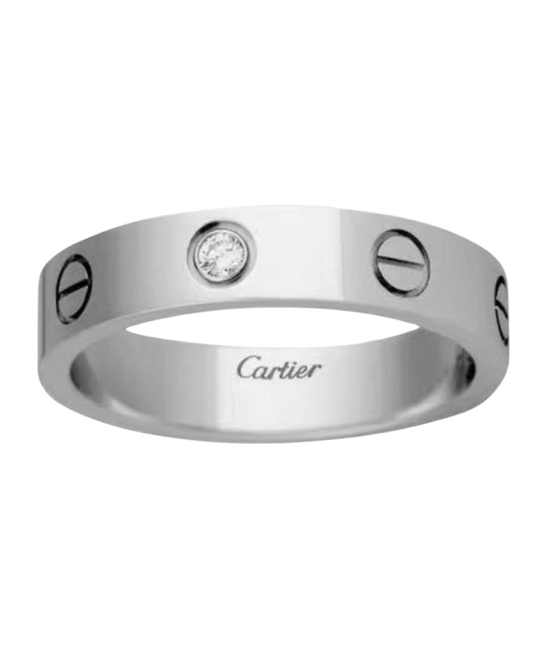 CARTIER Белое кольцо из белого золота, фото 1