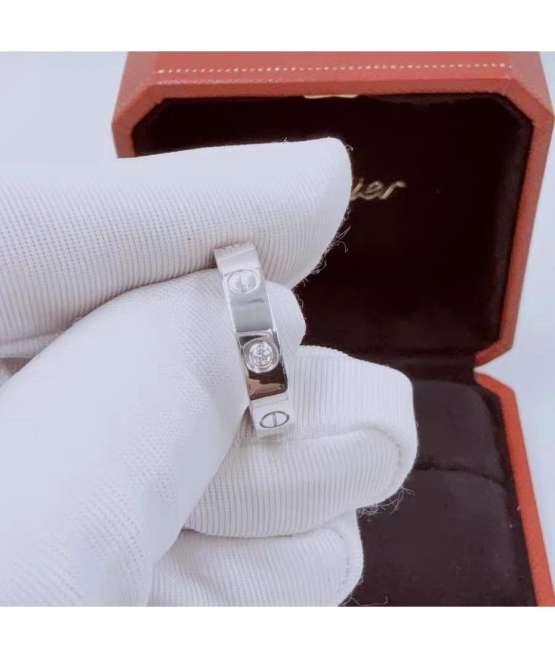 CARTIER Белое кольцо из белого золота, фото 4