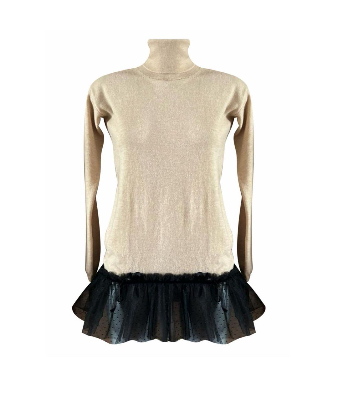 VALENTINO Бежевая шерстяная водолазка, фото 2