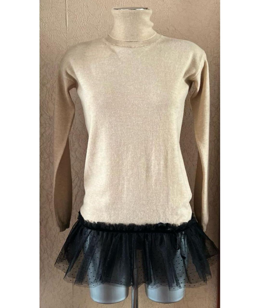 VALENTINO Бежевая шерстяная водолазка, фото 5