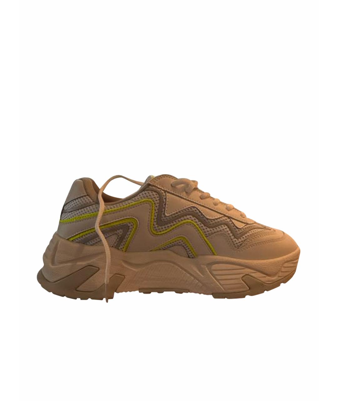 MSGM Белые кожаные кроссовки, фото 1