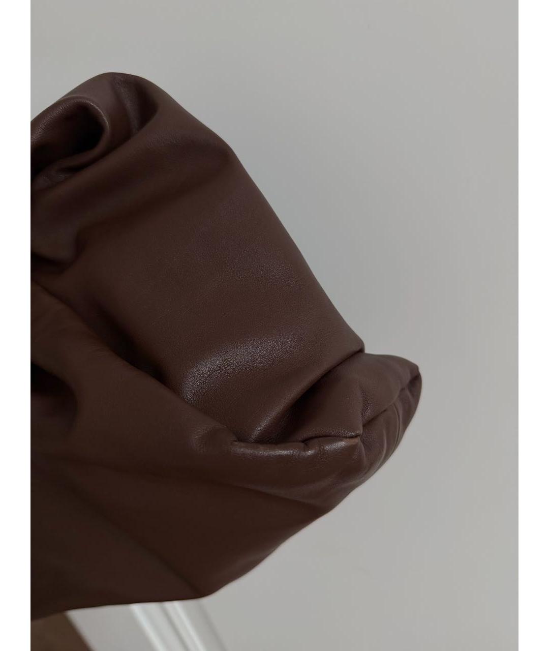 BOTTEGA VENETA Коричневая кожаная сумка с короткими ручками, фото 7