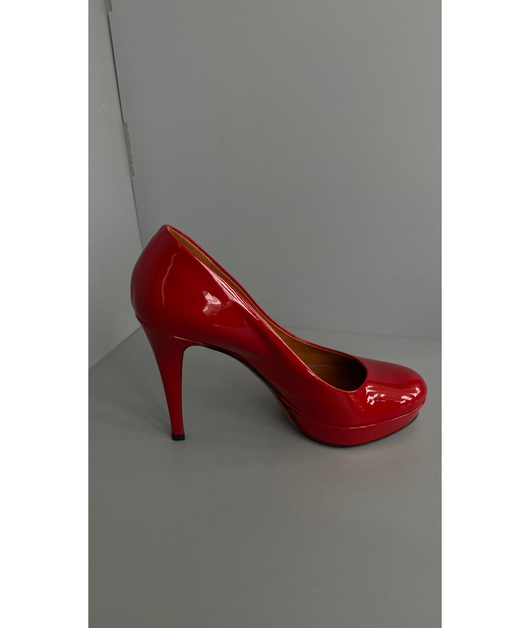 GUCCI Красные туфли из лакированной кожи, фото 7