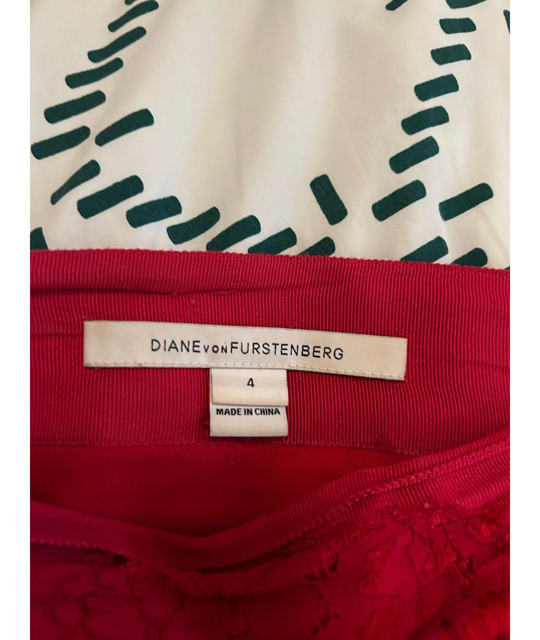 DIANE VON FURSTENBERG Красный хлопковый костюм с юбками, фото 3