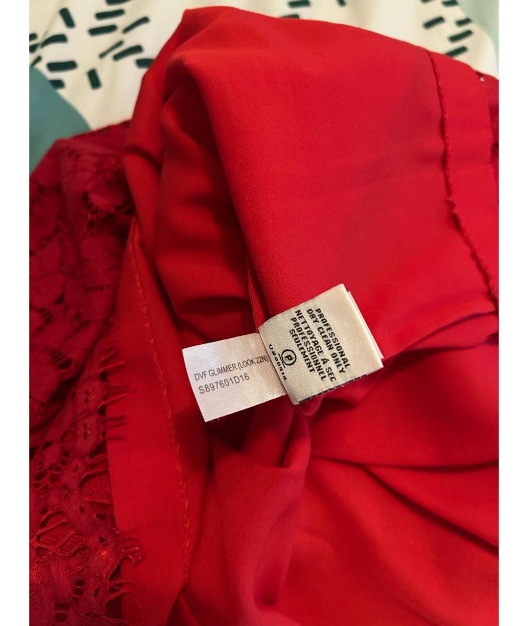 DIANE VON FURSTENBERG Красный хлопковый костюм с юбками, фото 6