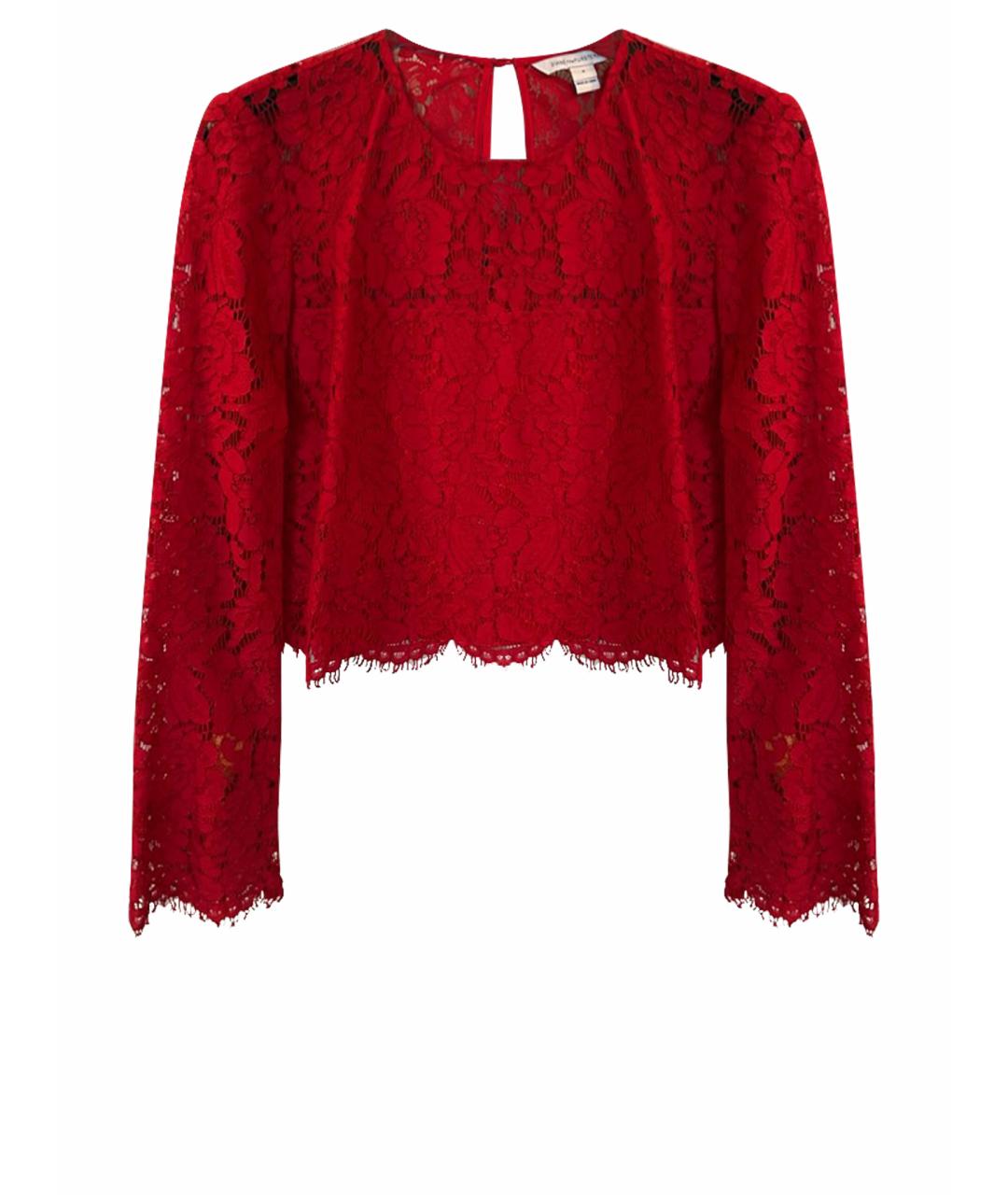 DIANE VON FURSTENBERG Красный хлопковый костюм с юбками, фото 10