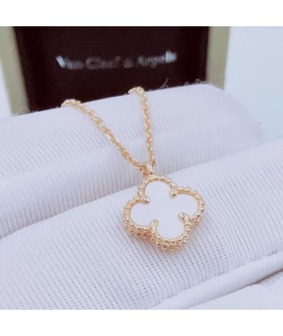 VAN CLEEF & ARPELS Белое колье из желтого золота, фото 4