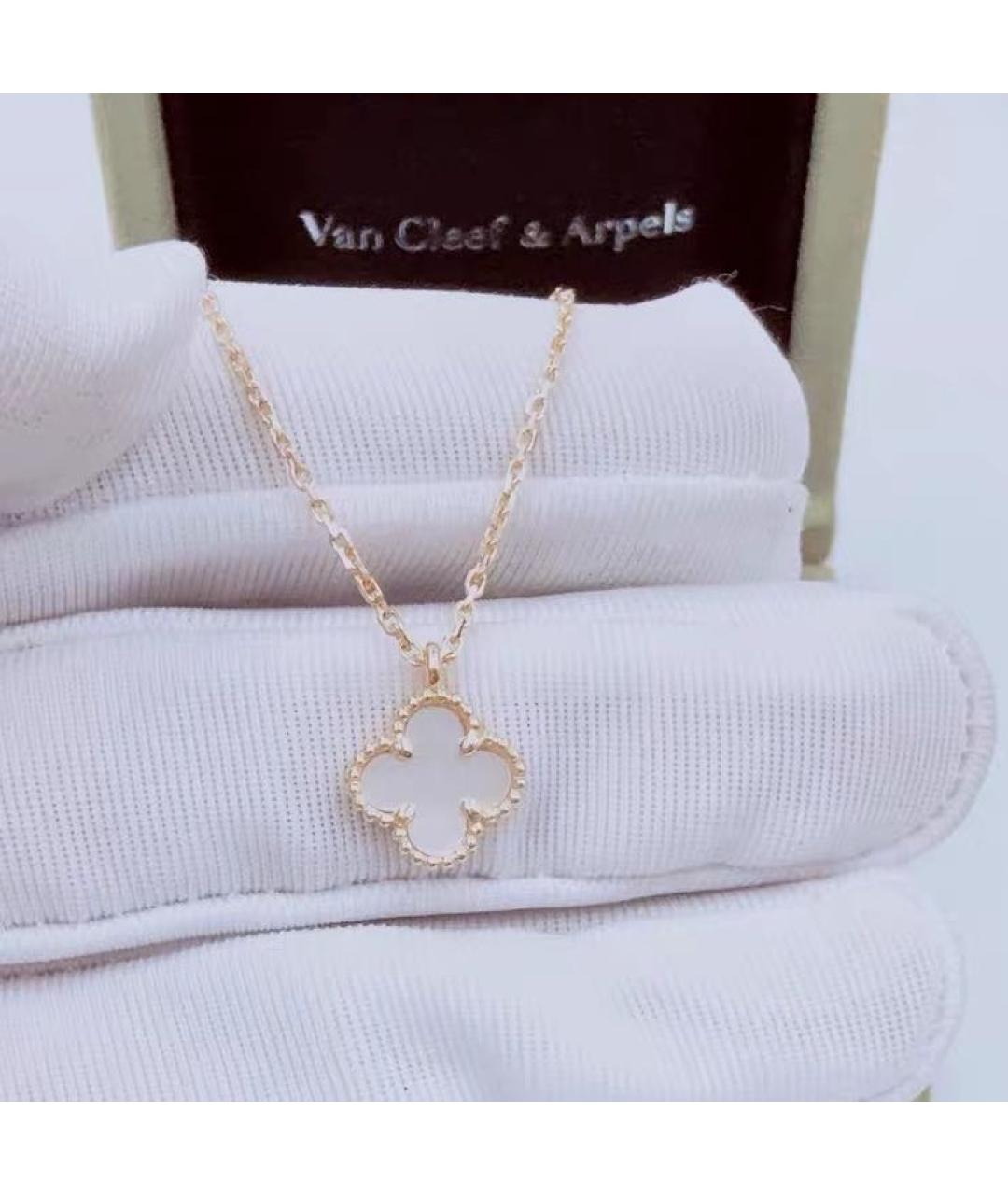 VAN CLEEF & ARPELS Белое колье из желтого золота, фото 3
