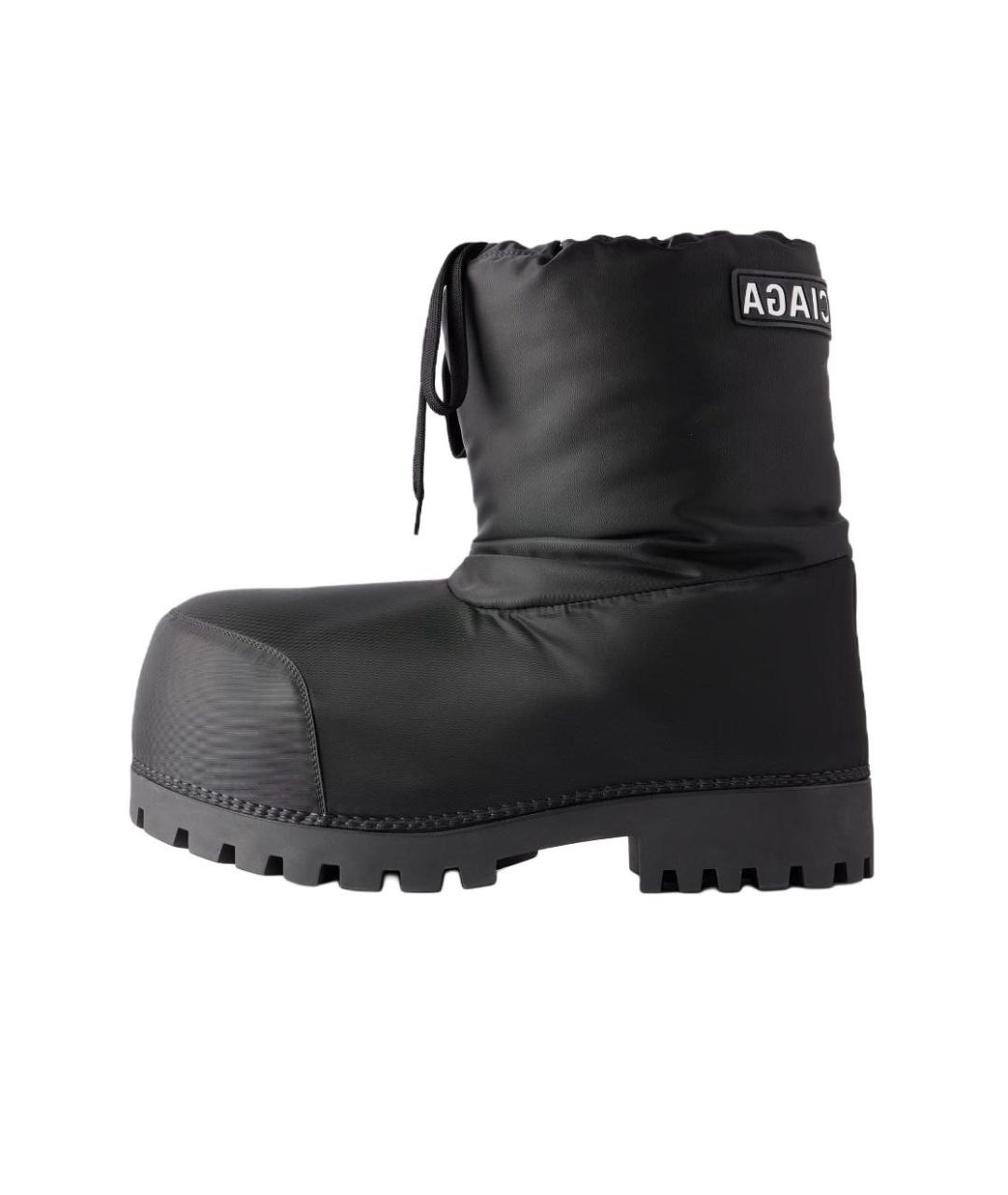 BALENCIAGA Черные текстильные ботинки, фото 6