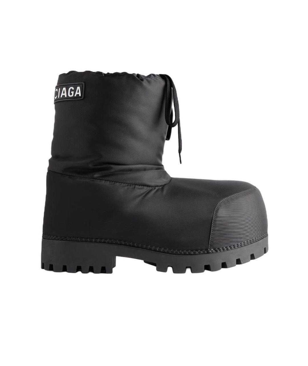 BALENCIAGA Черные текстильные ботинки, фото 1