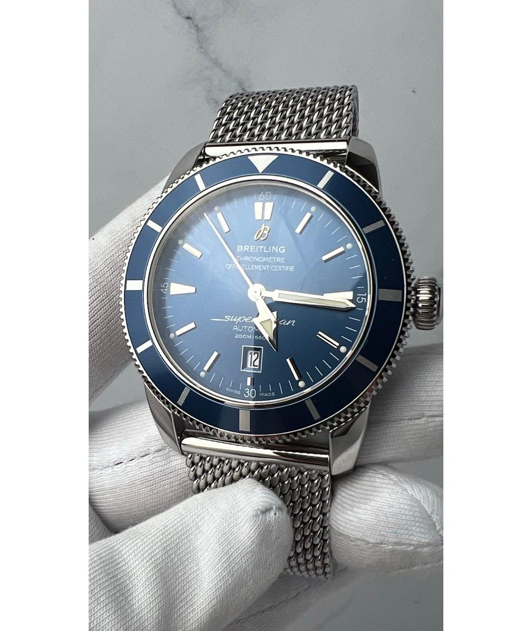 BREITLING Синие металлические часы, фото 3