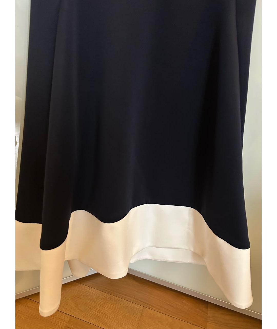 DKNY Темно-синее полиэстеровое коктейльное платье, фото 7