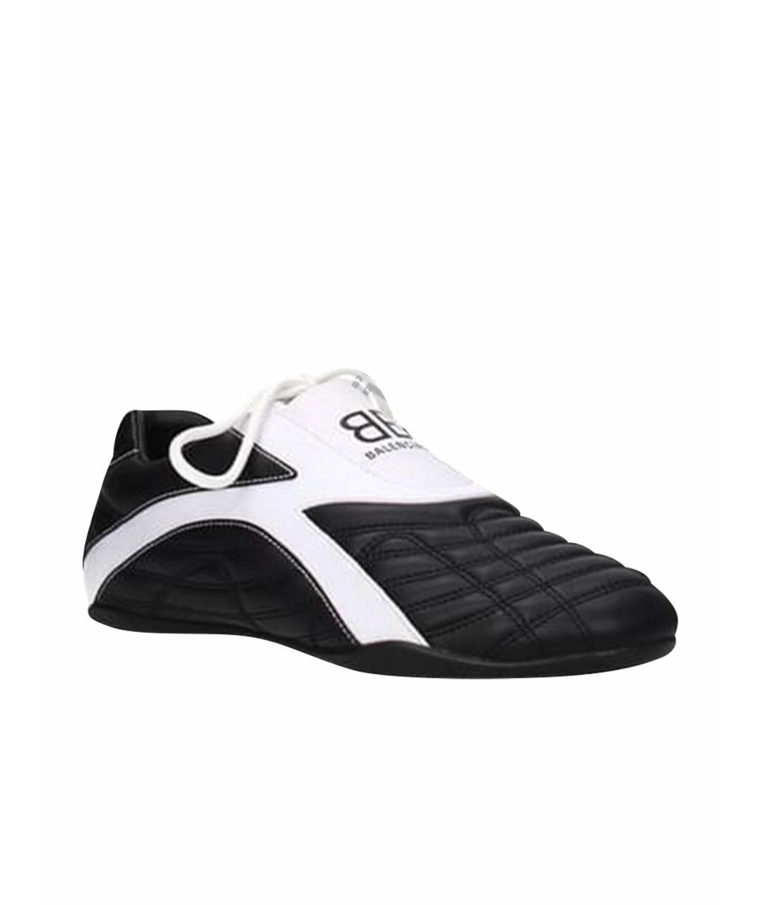 BALENCIAGA Черные кроссовки из искусственной кожи, фото 1