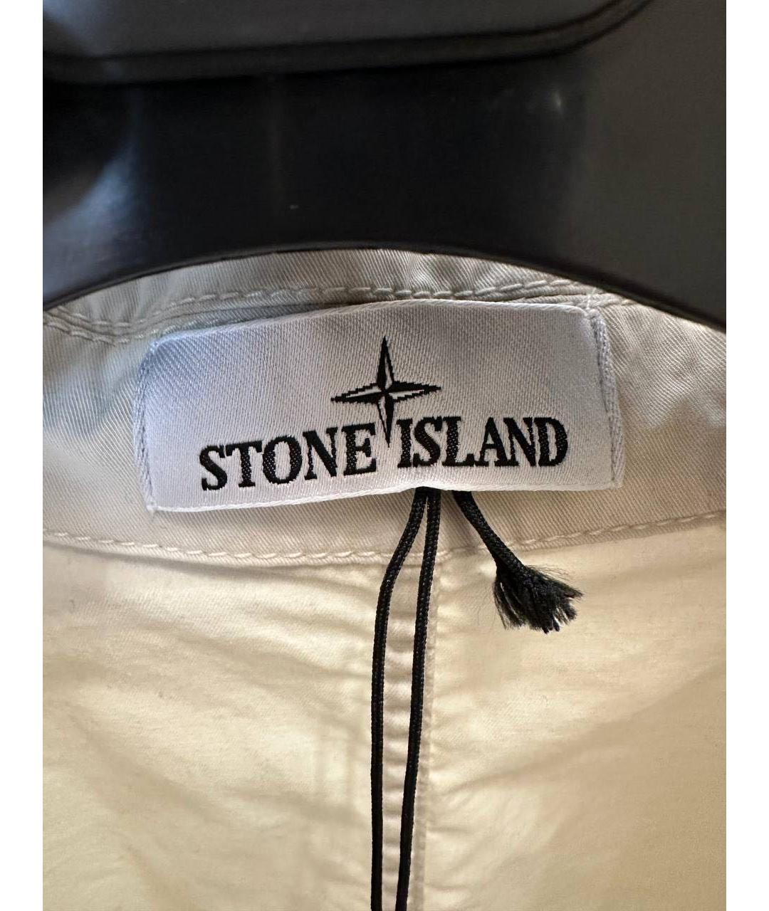 STONE ISLAND Бежевая хлопковая куртка, фото 2