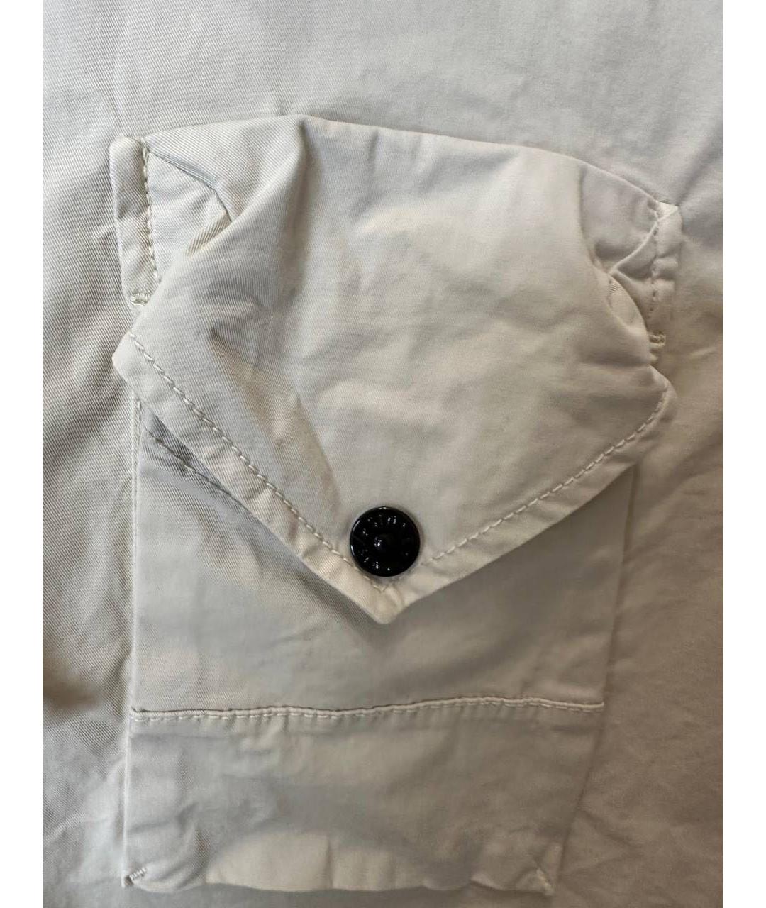 STONE ISLAND Бежевая хлопковая куртка, фото 6