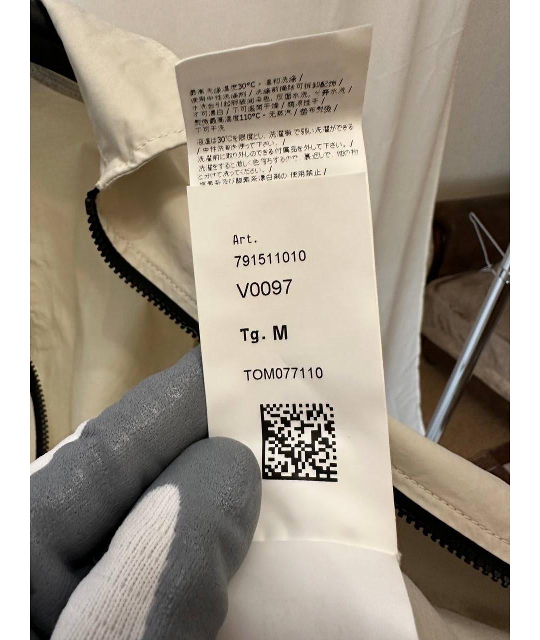 STONE ISLAND Бежевая хлопковая куртка, фото 7