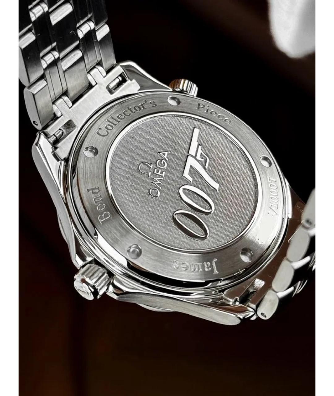 OMEGA Черные часы, фото 5