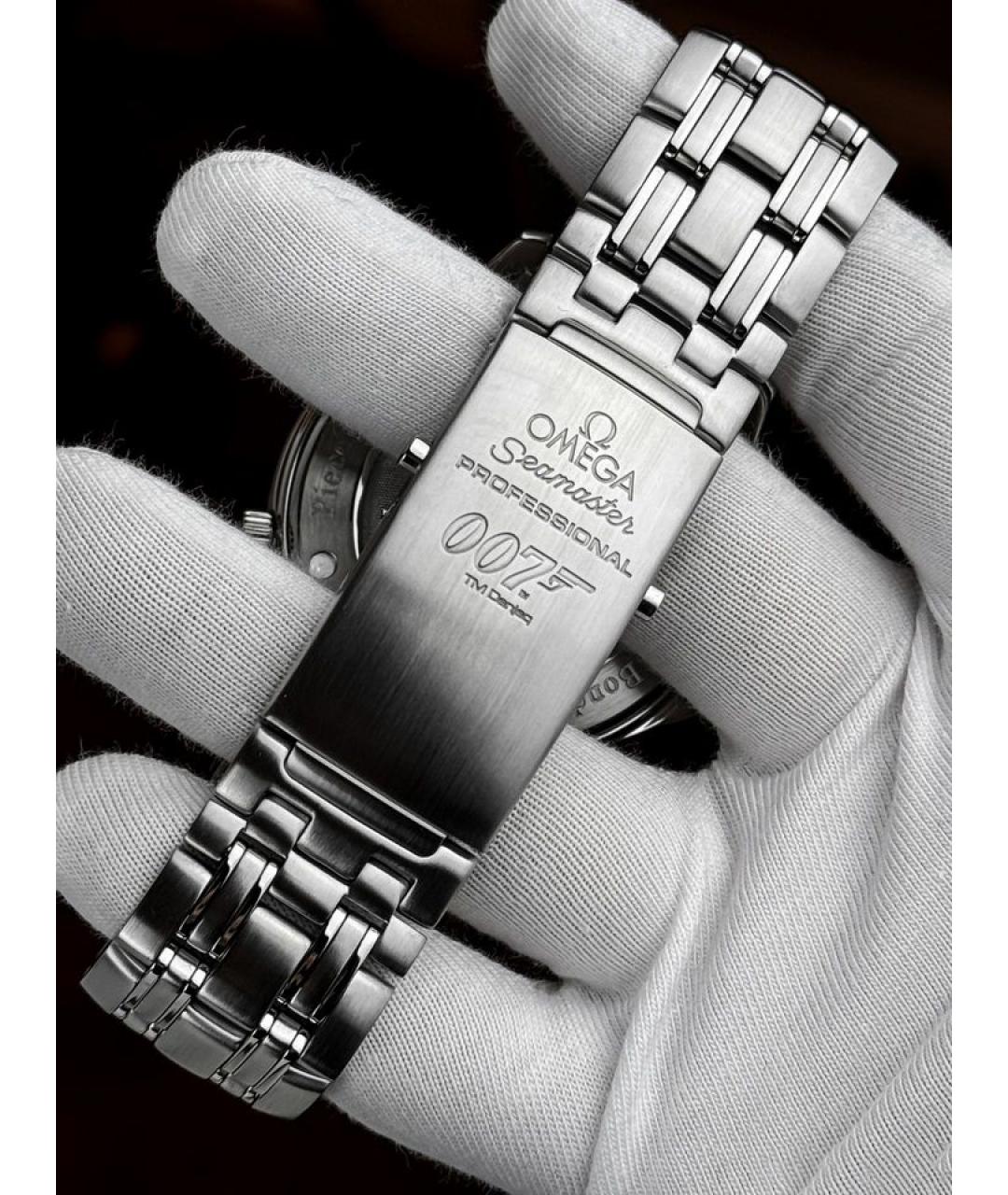 OMEGA Черные часы, фото 6