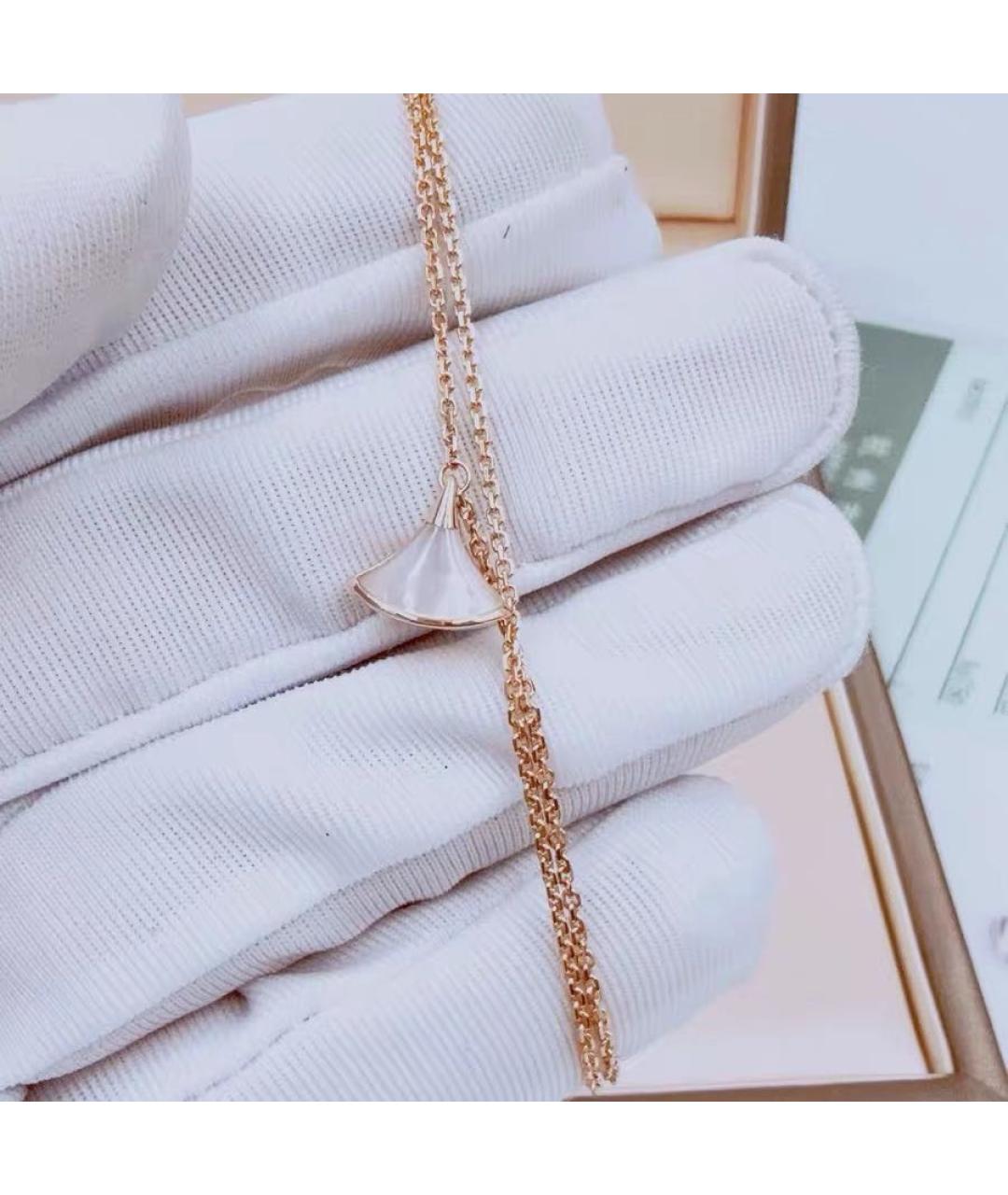 BVLGARI Белый браслет из розового золота, фото 4