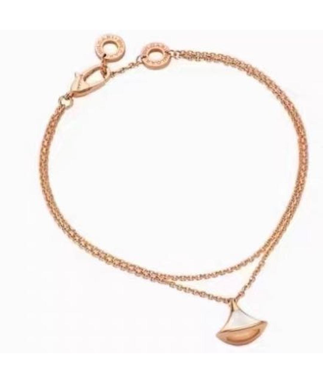 BVLGARI Белый браслет из розового золота, фото 8