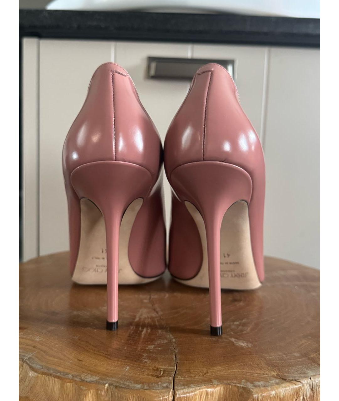 JIMMY CHOO Розовые туфли из лакированной кожи, фото 4