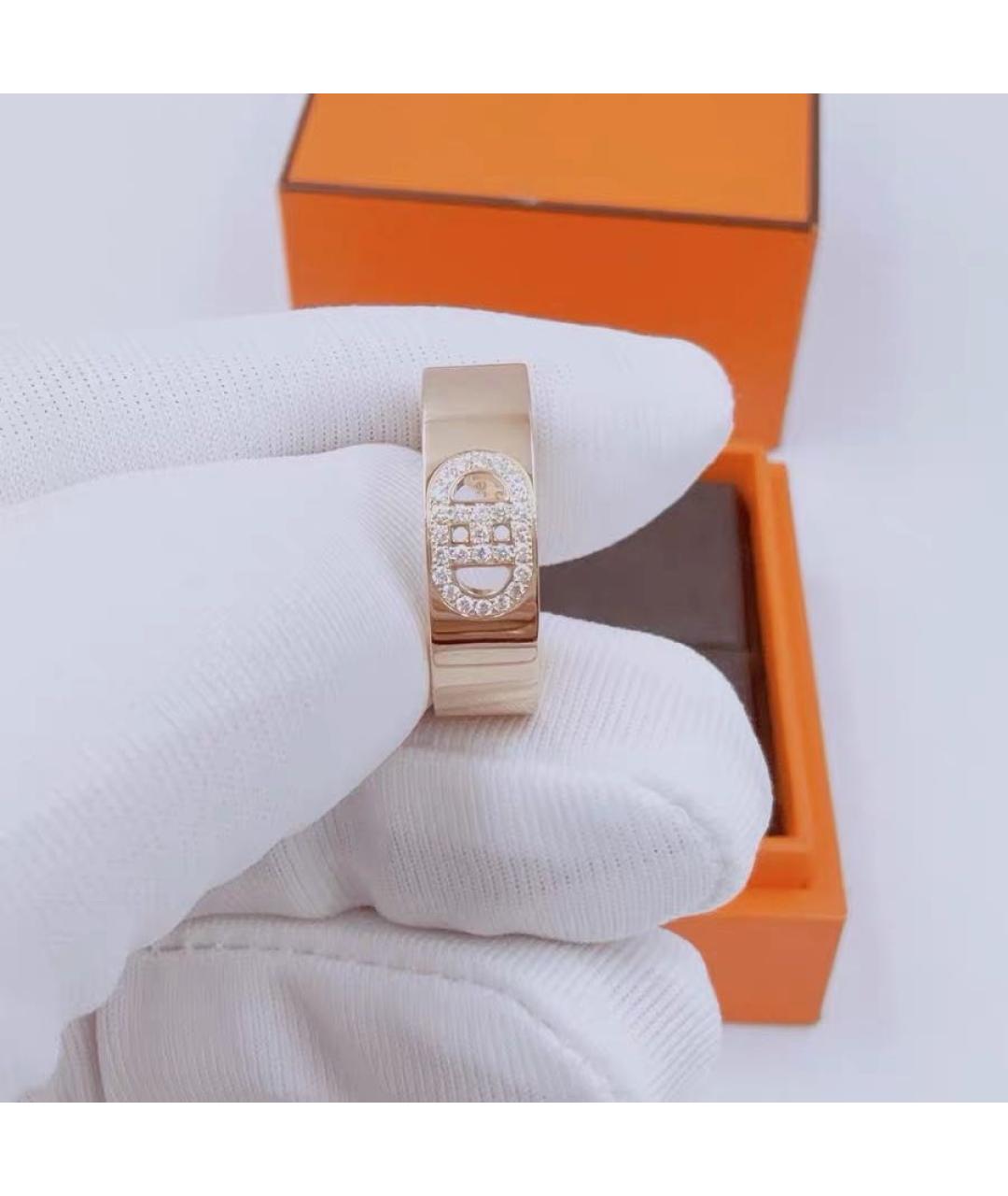 HERMES Розовое кольцо из розового золота, фото 2