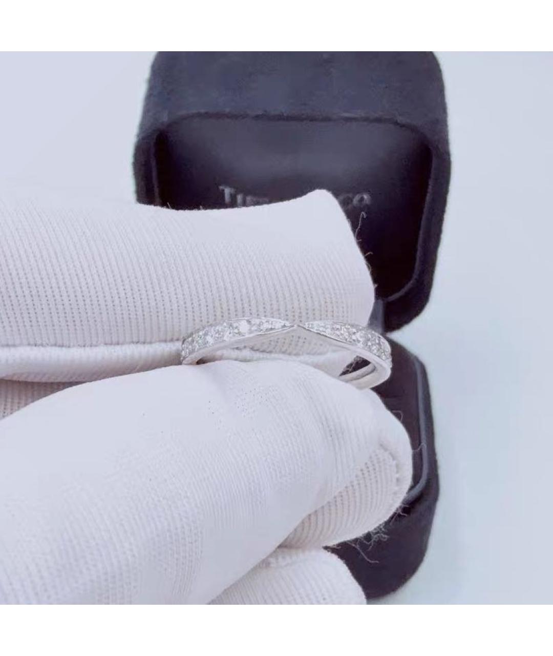 TIFFANY&CO Белое платиновое кольцо, фото 2