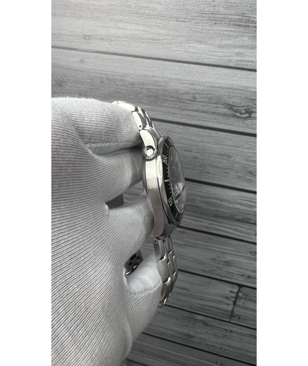 OMEGA Черные металлические часы, фото 5