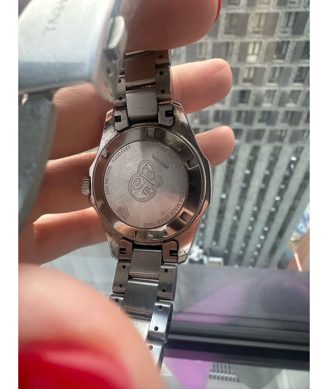 TAG HEUER Серебряные часы, фото 3