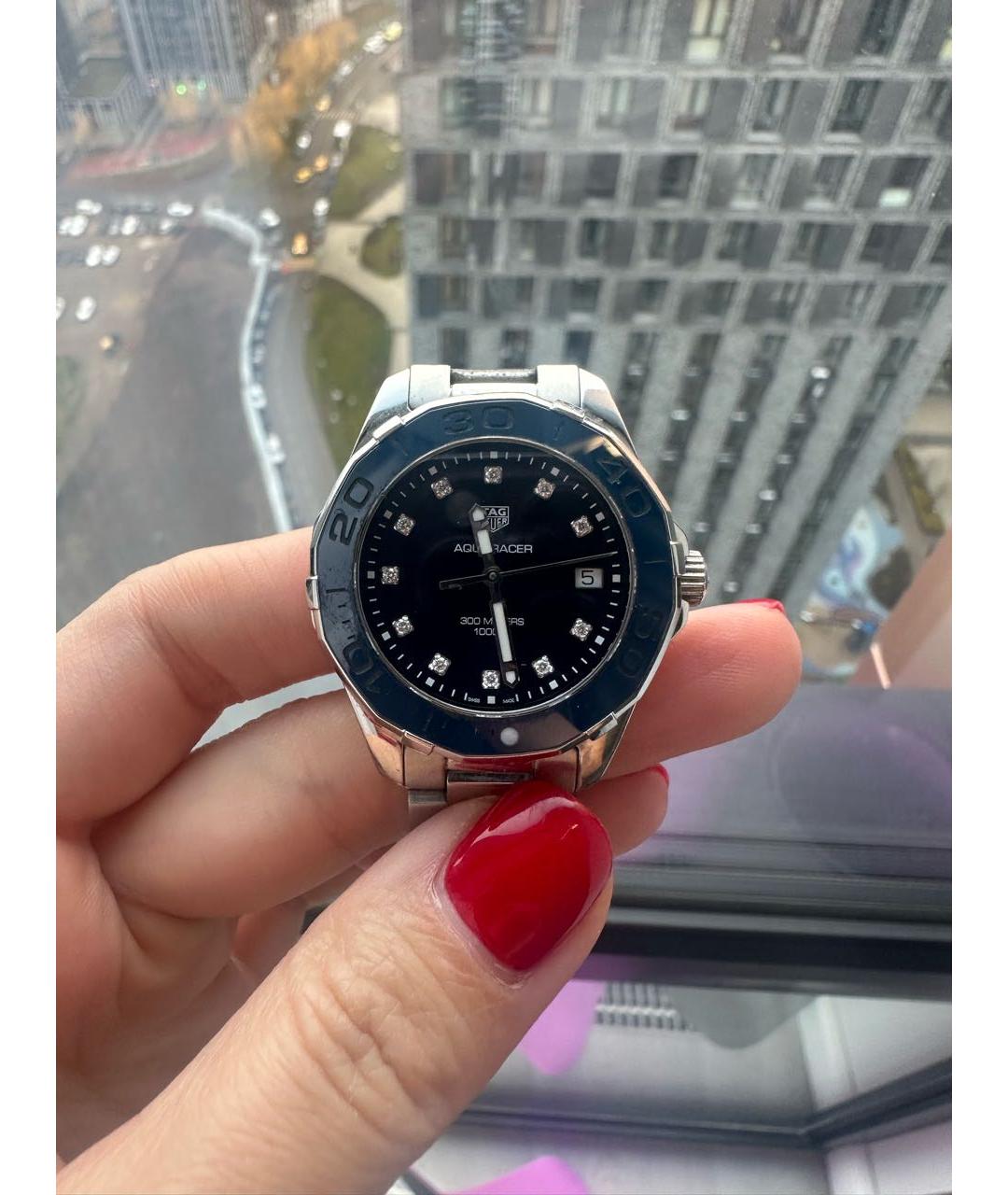 TAG HEUER Серебряные часы, фото 2