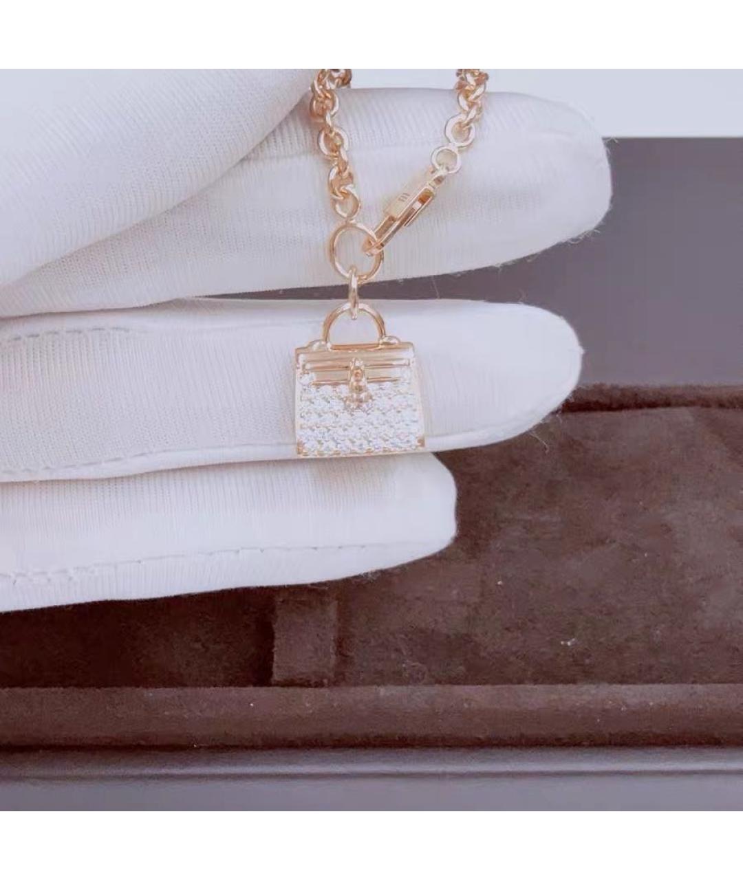 HERMES Розовый браслет из розового золота, фото 8