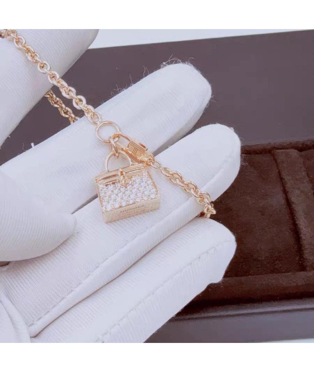 HERMES Розовый браслет из розового золота, фото 4