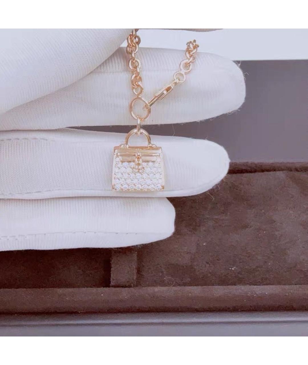 HERMES Розовый браслет из розового золота, фото 2