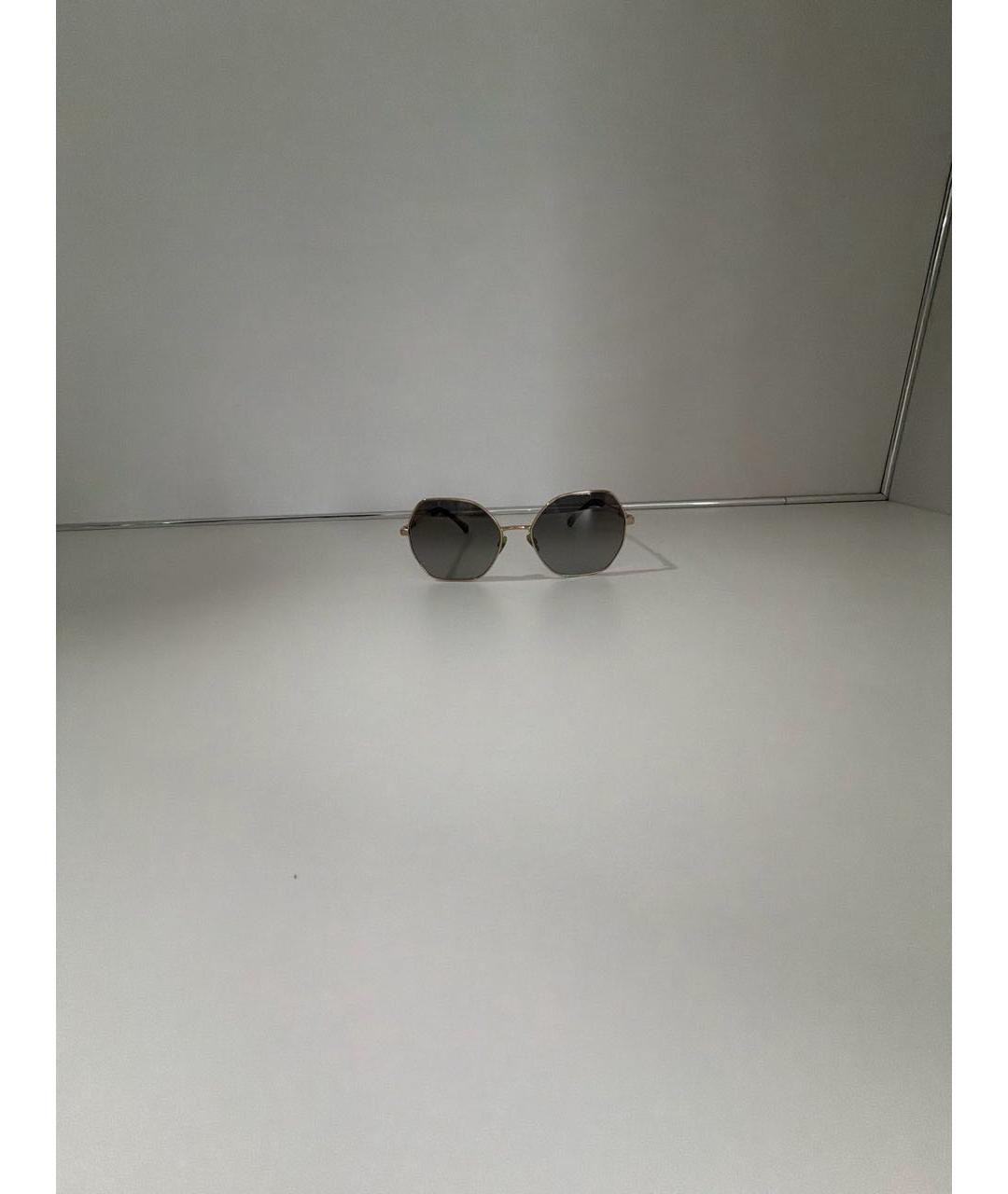 CHANEL Черные металлические солнцезащитные очки, фото 2