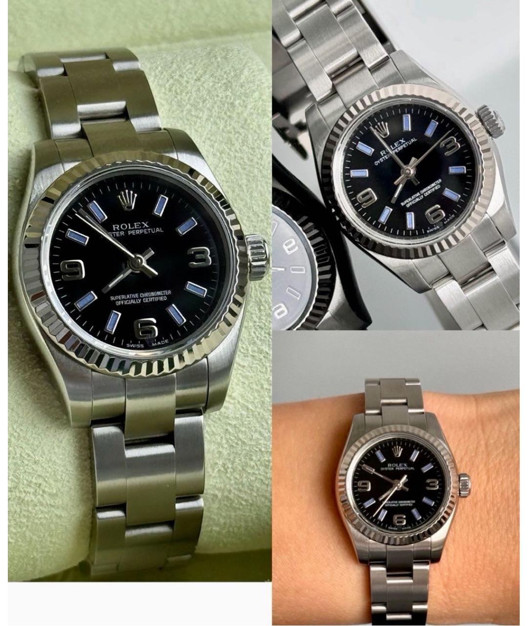 ROLEX Черные часы, фото 2