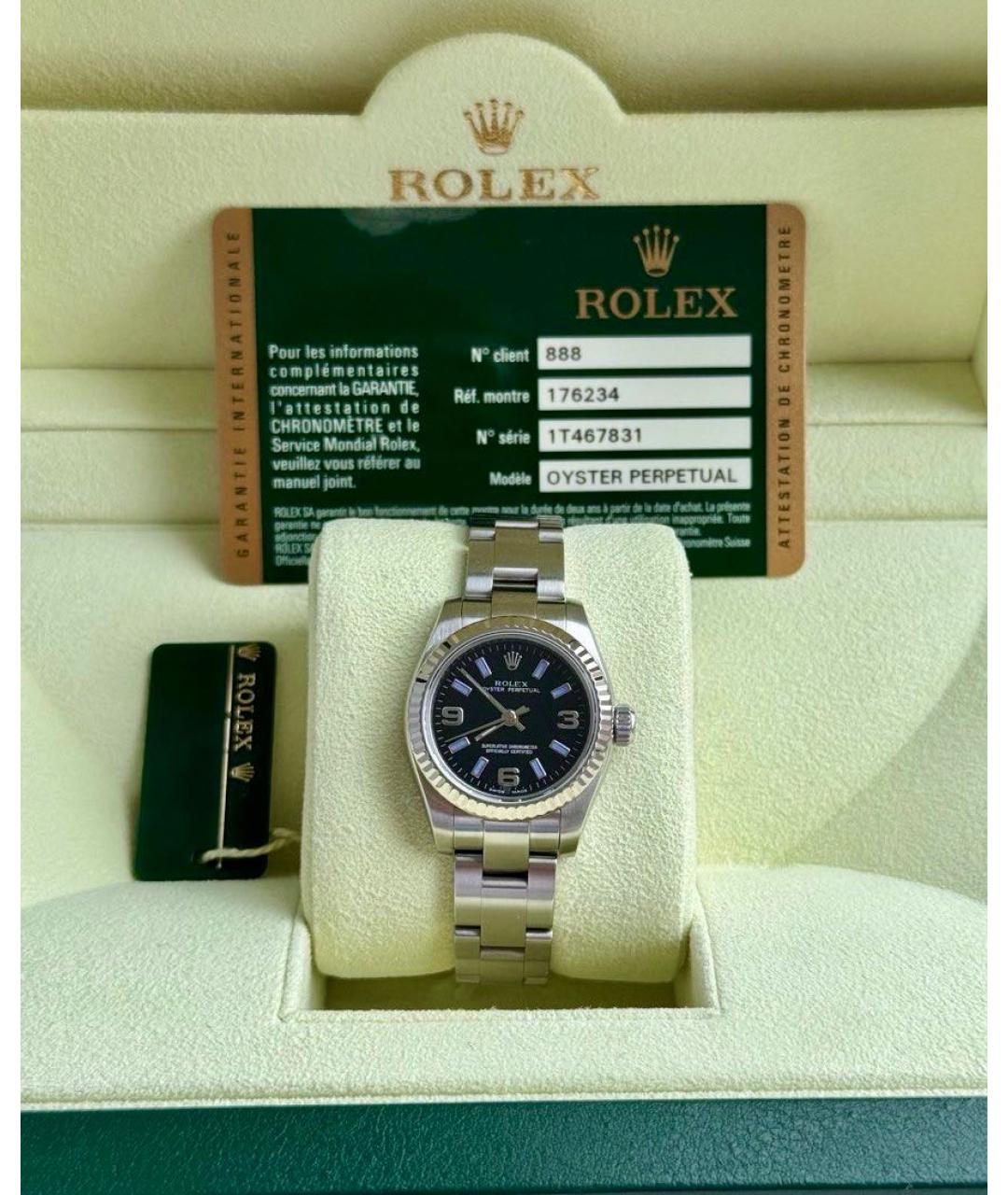 ROLEX Черные часы, фото 4