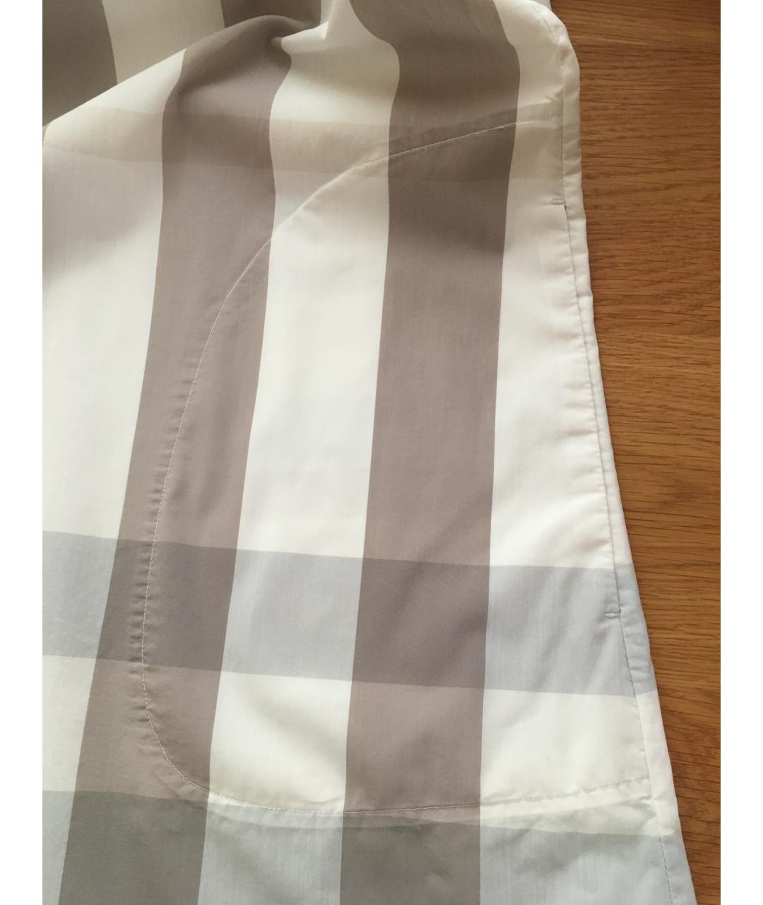 BURBERRY Серая хлопко-эластановая рубашка, фото 8